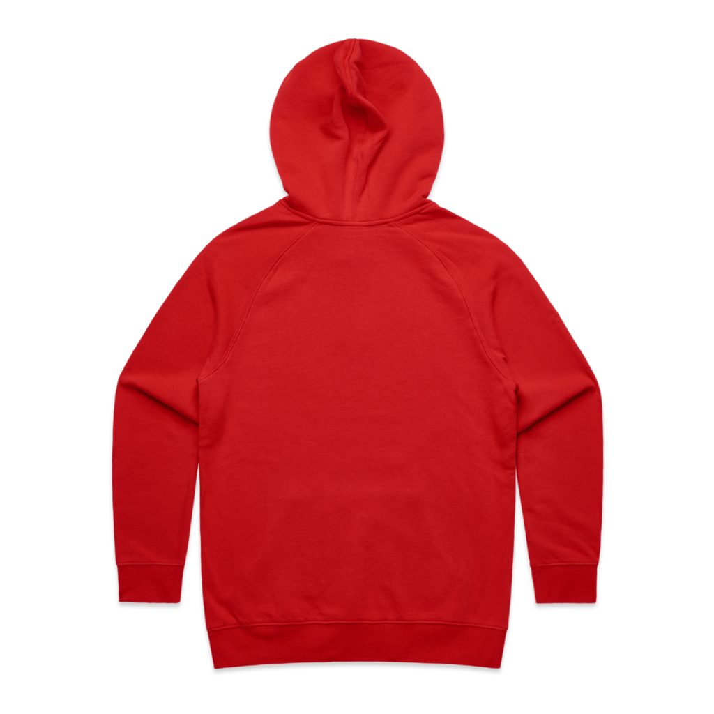AS Colour 4101 Female Supply Hoodie Pull Over Custom Wholesale Print Dropship Fulfillment Red POD Back
