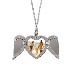 Custom Photo Image Design Angel Wings Necklace Print On Demand Australia