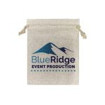 Faux Burlap Drawstring Bag Small 17cm Cover Image Print on Demand Australia