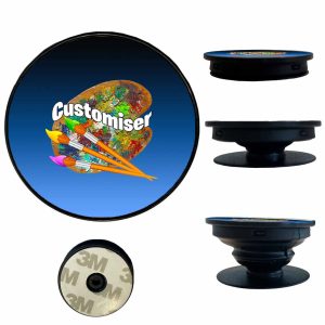 Pop Phone Holder Socket Custom Design Print Australia Black